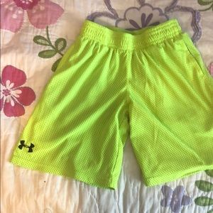 Neon Yellow Under Armour Shorts